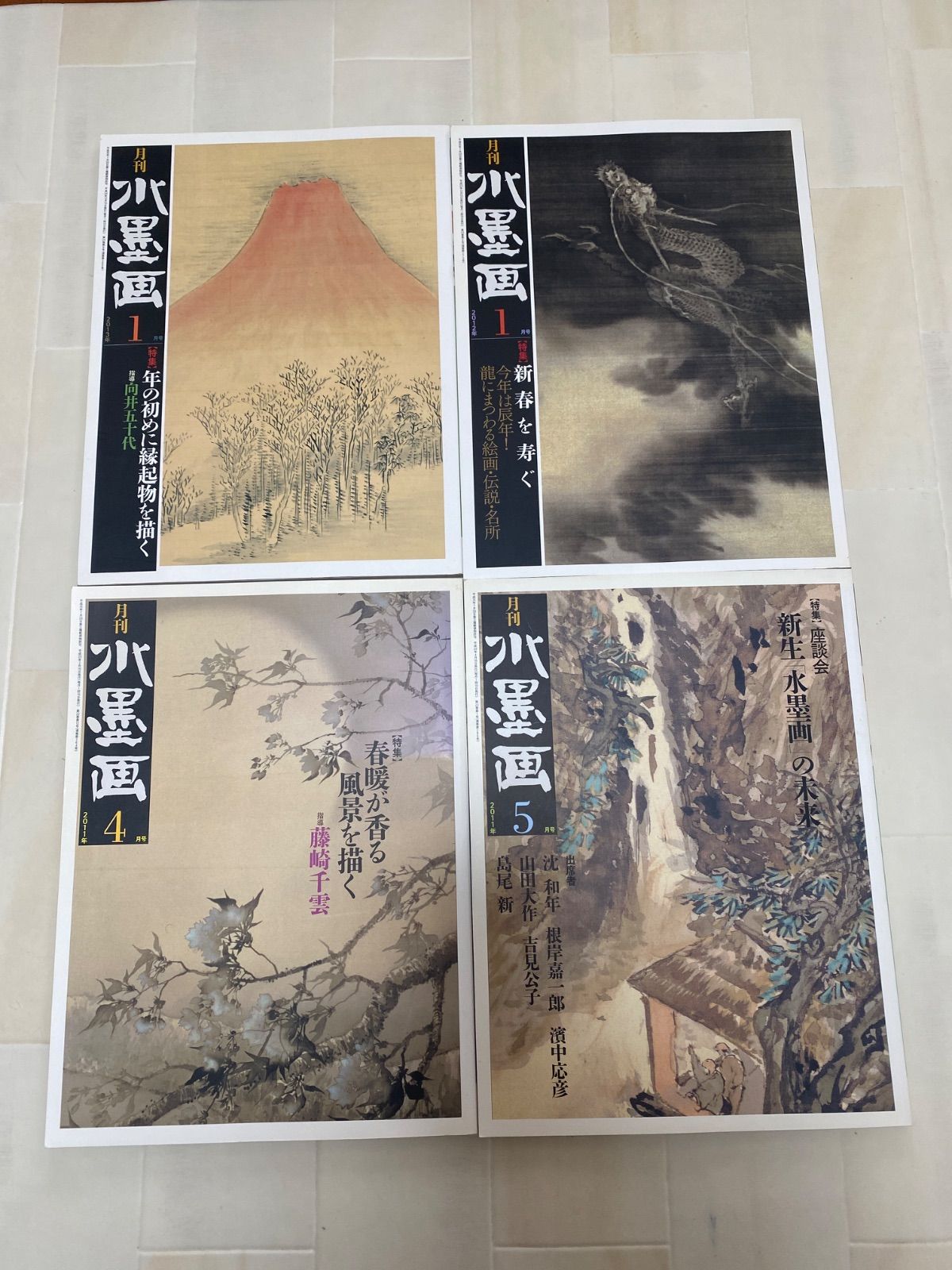 月刊水墨画　2013年1月〜12月　12冊セット 月刊 水墨画まとめ売り - メルカリ
