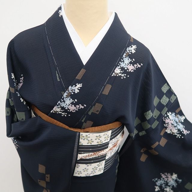 ❁tomihisa❁新品 絽 夏着物 正絹“手を伸ばせばそこに！創作小紋で