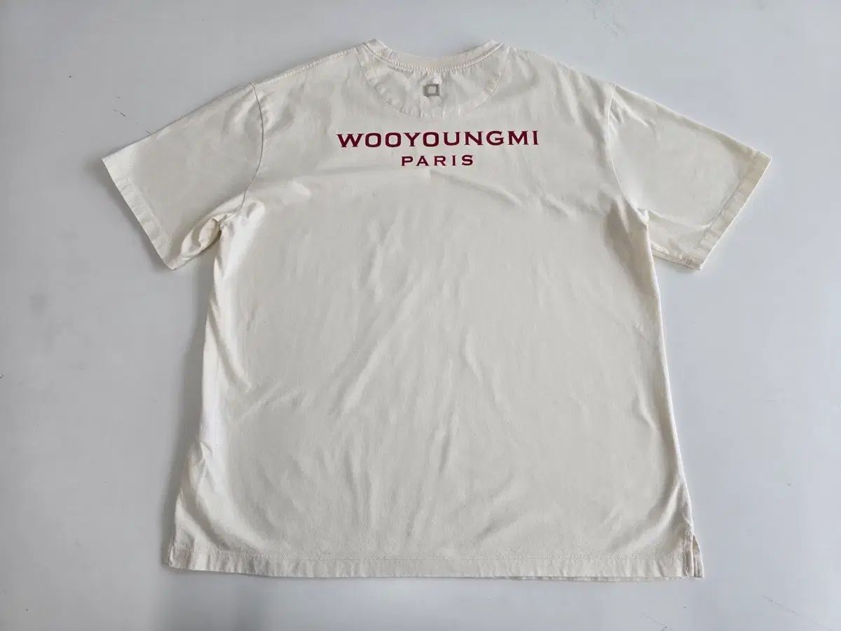 WOOYOUNGMI パリ バックロゴ 半袖Tシャツ アイボリー 48(L) - メルカリ