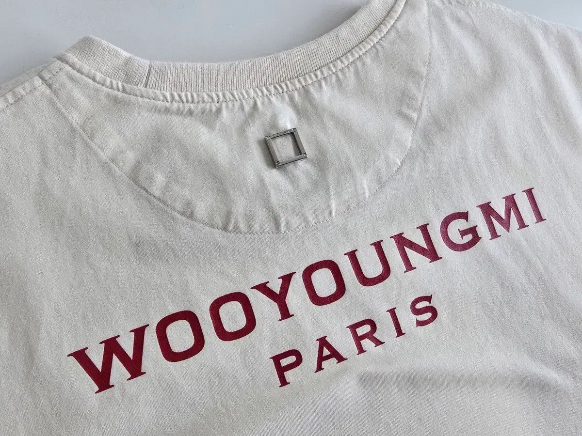 WOOYOUNGMI パリ バックロゴ 半袖Tシャツ アイボリー 48(L) - メルカリ
