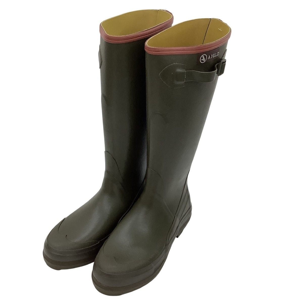 AIGLE エーグル レディース レインブーツ SIZE 38(２４cm) カーキ