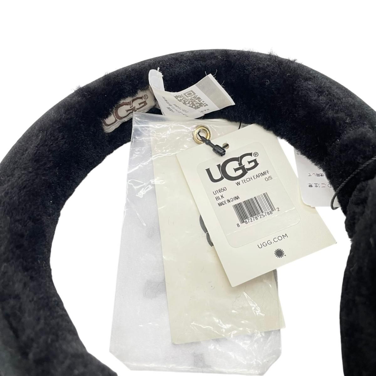 ☆アグ イヤーマフラー U1650 シープスキン ブラック UGG - メルカリ