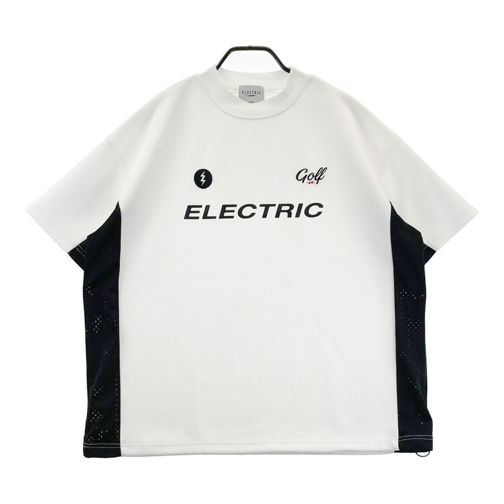 サイズ：L ELECTRIC ＧＯＬＦ エレクトリック ゴルフ  サイドメッシュ 半袖Tシャツ  ホワイト系 [240101696715] ゴルフウェア メンズ ストスト