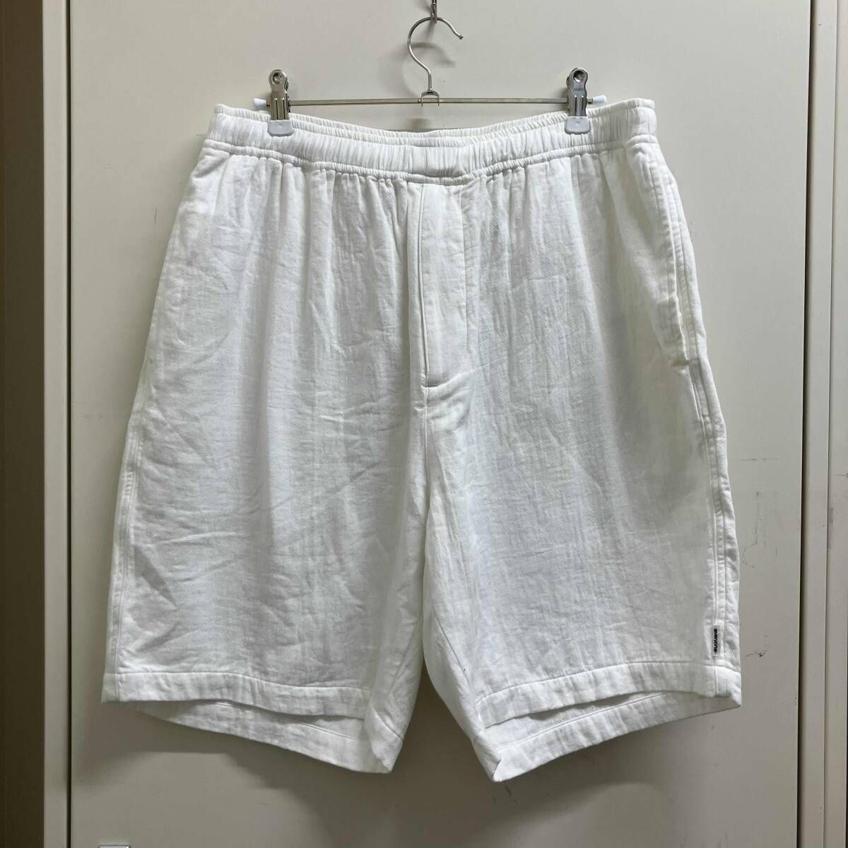 パンツ everyone seaside shorts (WHITE) XL everyone ハーフ綿パン Seaside Shorts EV24-PT12 サイズL ホワイト