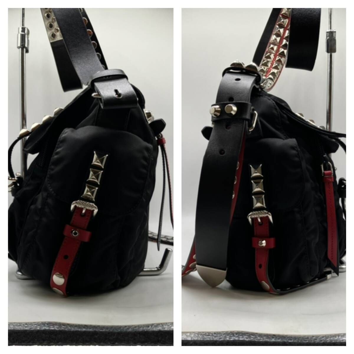 PRADAプラダ ナイロンショルダーバッグ スタッヅナイロンショルダー