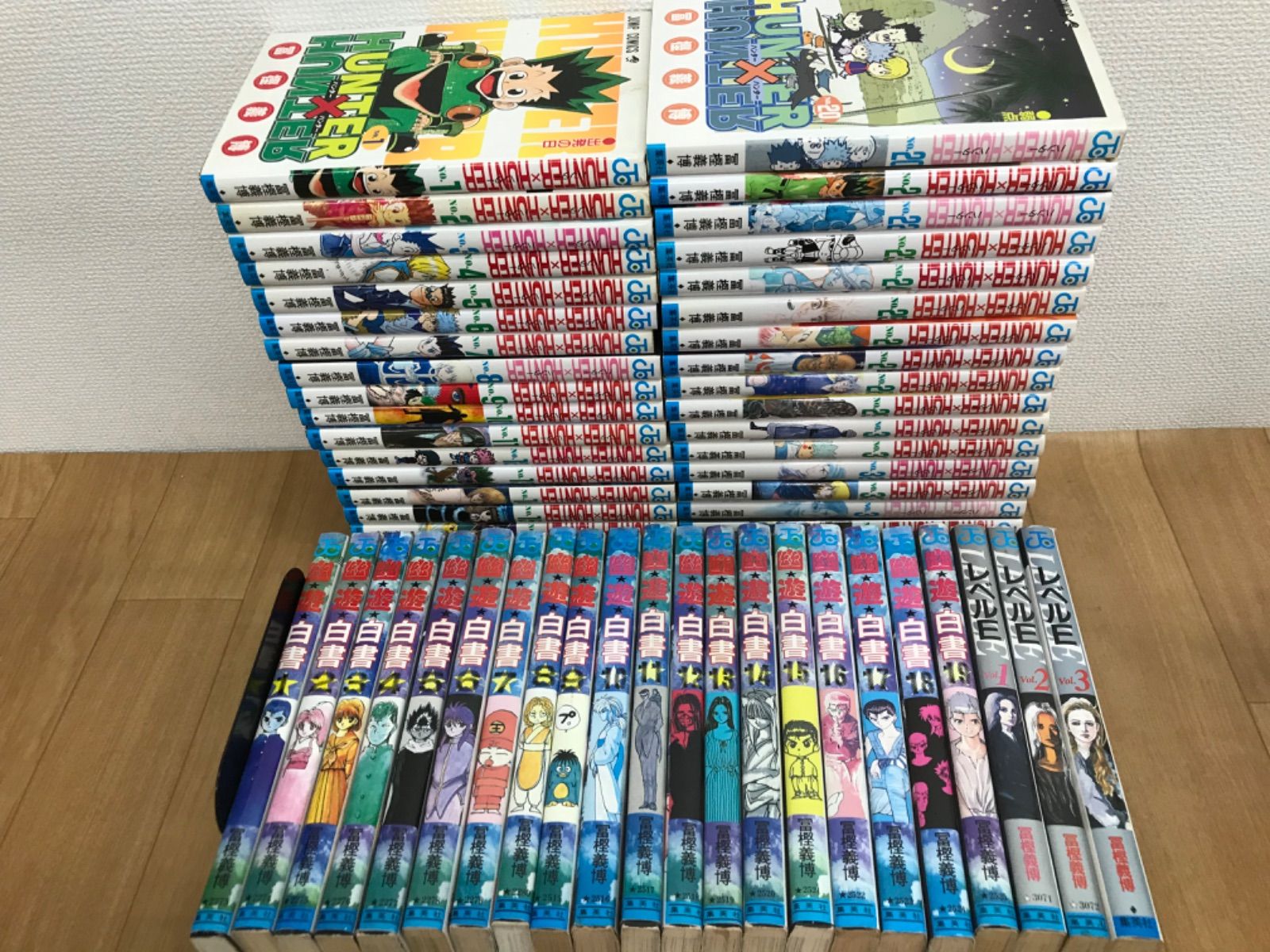 冨樫義博作品まとめ売り ☆【冨樫義博作品 まとめ売り・未開封あり】ハンターハンター・幽遊 全巻セット