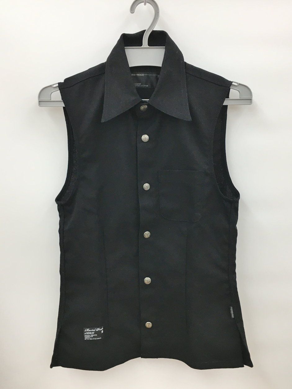of the neige styleオブザネージュスタイル　レザーベストジレ46 オブザネージュスタイル OF THE NEIGE STYLE ベスト 44 ブラック