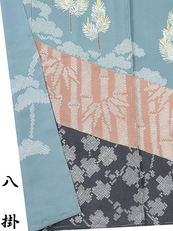 記念感謝祭【仕立無料】☆伝統工芸士落款入京友禅特撰手描き染鹿の子