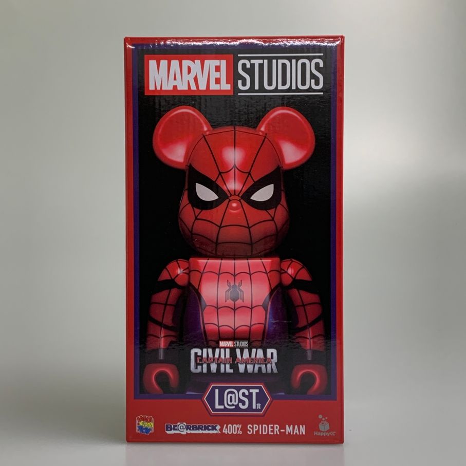 中古品】 MARVEL Happyくじ ベアブリック L@ST賞 BE@RBRICK 400