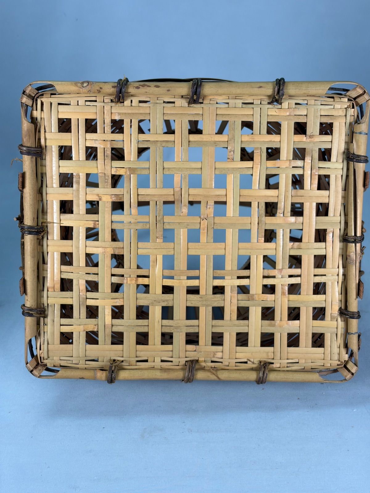 茶道具】宗全籠 手付き四方籠 花籠 花入255 - メルカリ