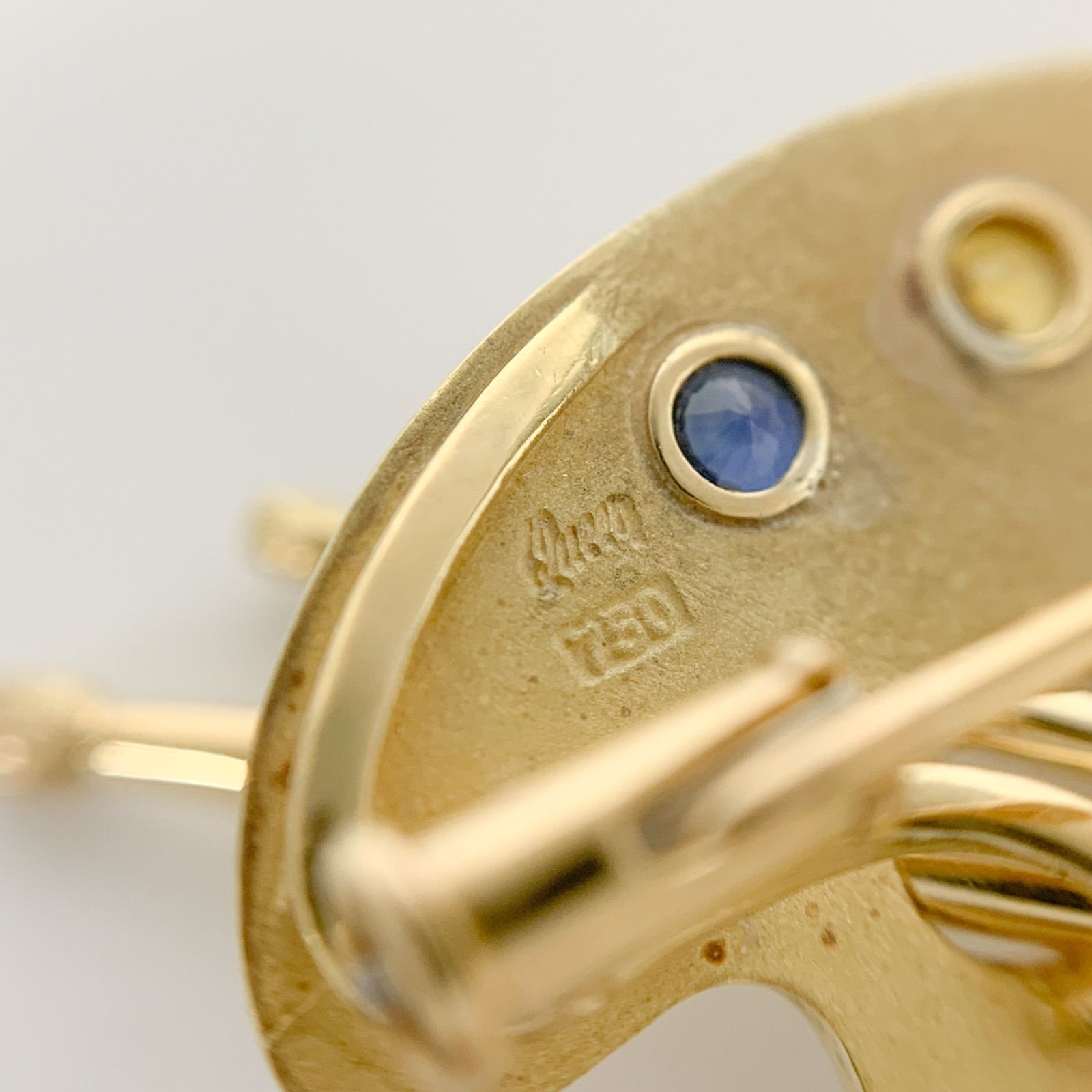 中古】クイーン QUEEN ブローチ パレット エメラルド ダイヤモンド
