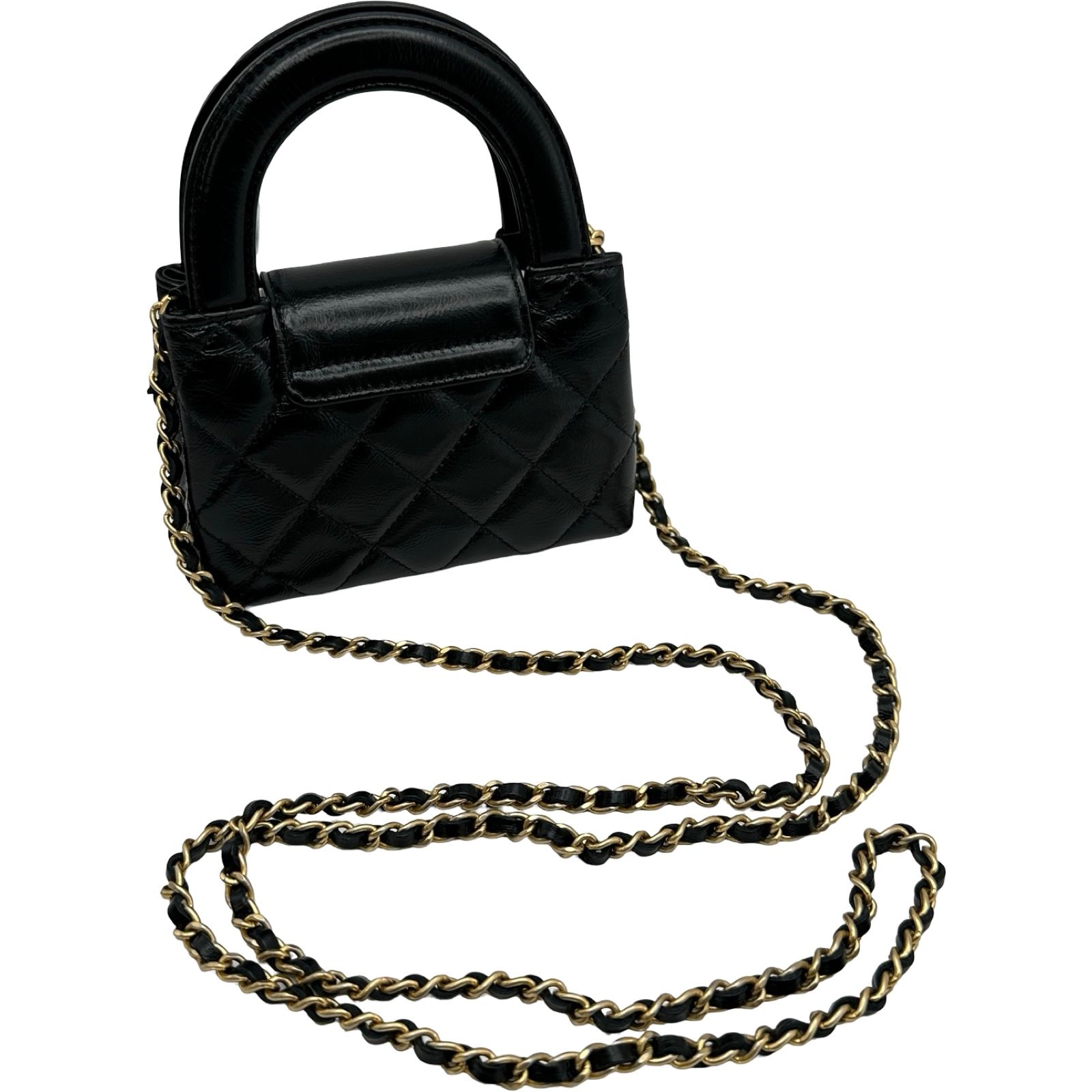 美品⭐︎ シャネル CHANEL スパンコール　ミニ チェーンショルダー　ココ シャネル CHANEL ココマークミニチェーンクラッチ AP3435 ブラック