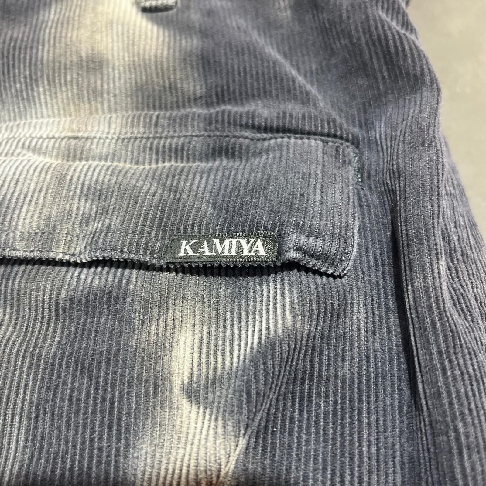 参考上代58300円 未使用 KAMIYA Sun-Faded Corduroy Fatigue Bermuda 