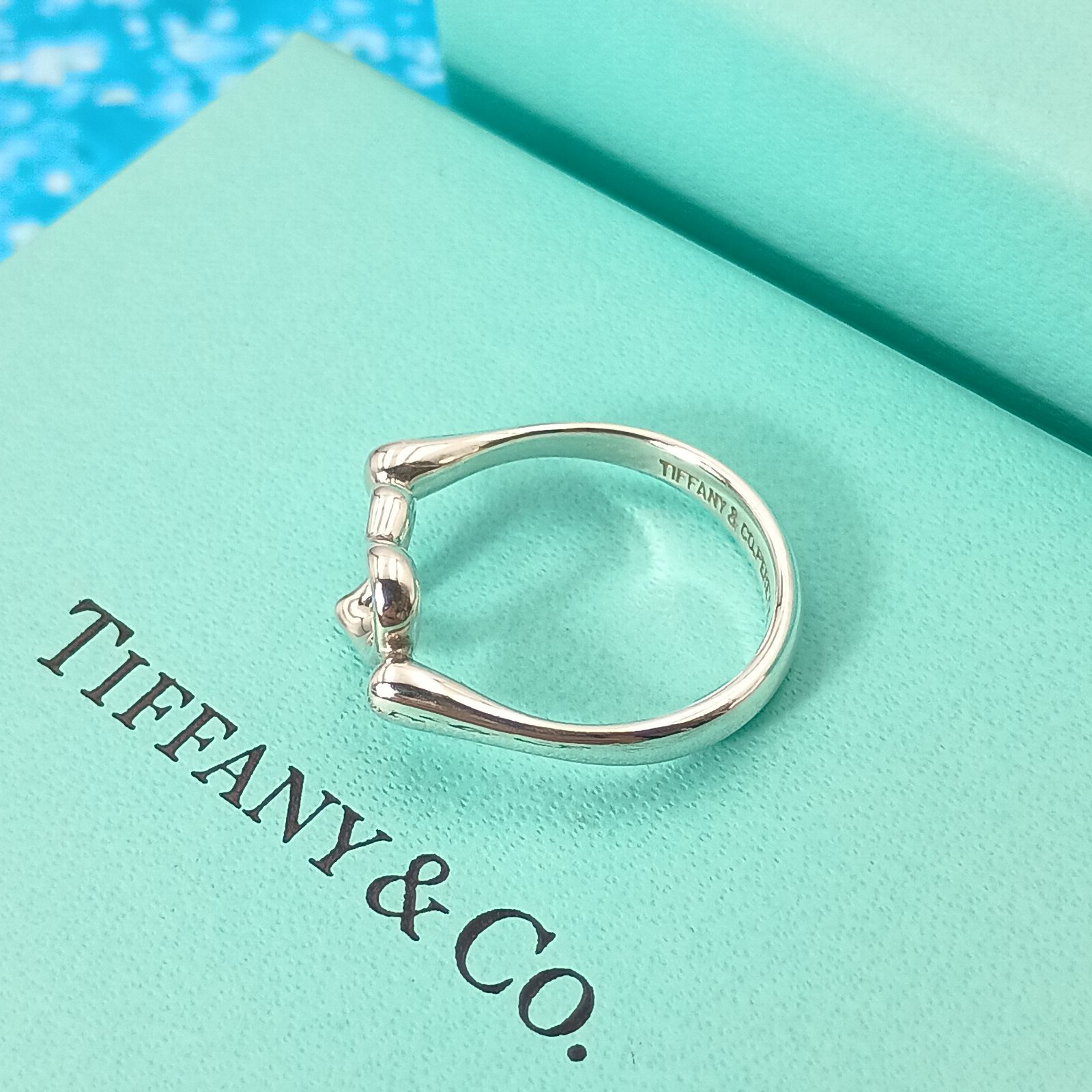 TIFFANY&Co. ティファニー 12号 オープンハート リング 指輪 