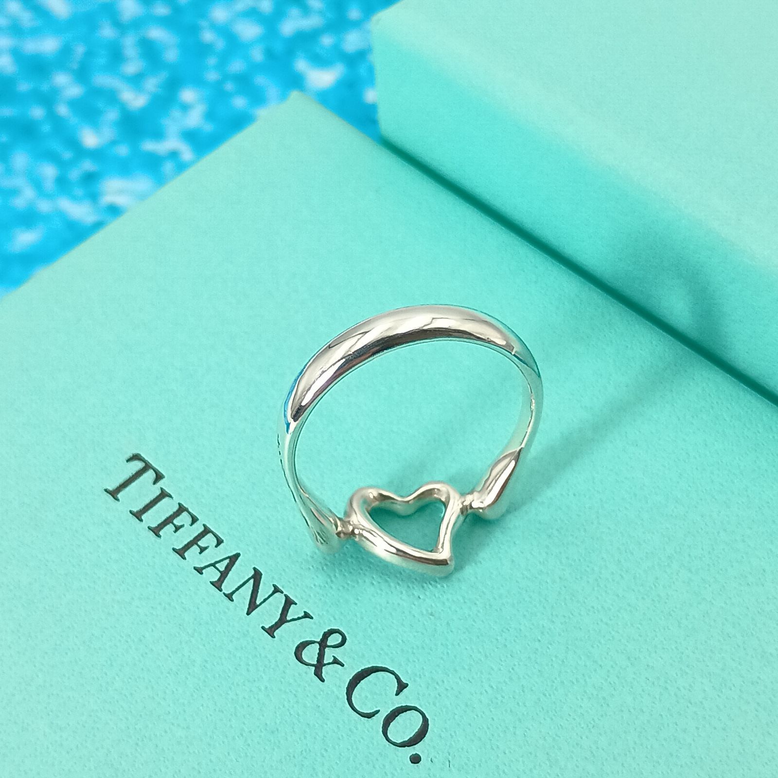 TIFFANY&Co. ティファニー 12号 オープンハート リング 指輪 TIFFANY&Co. ティファニー 12号 オープンハート リング 指輪