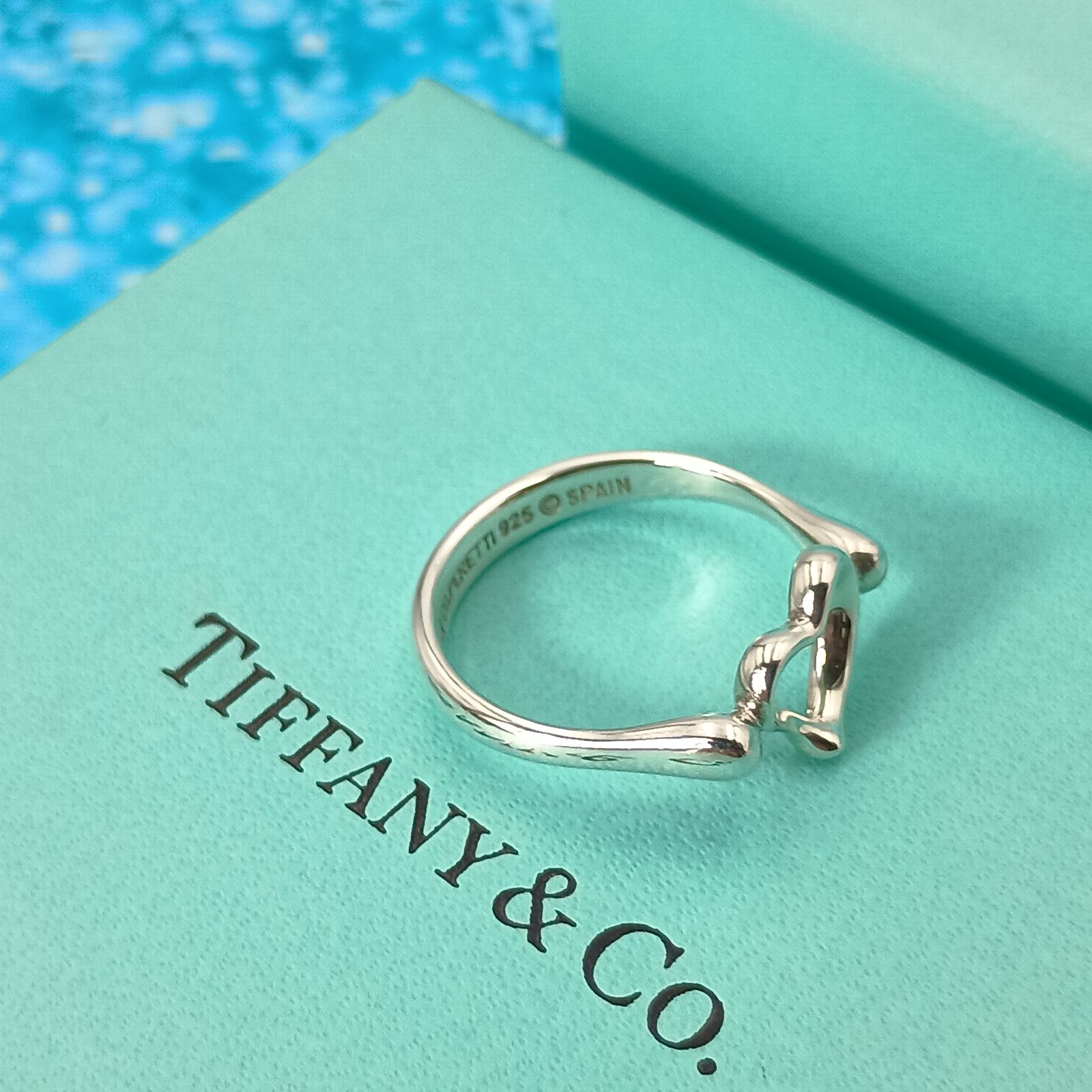 TIFFANY&Co. ティファニー 12号 オープンハート リング 指輪
