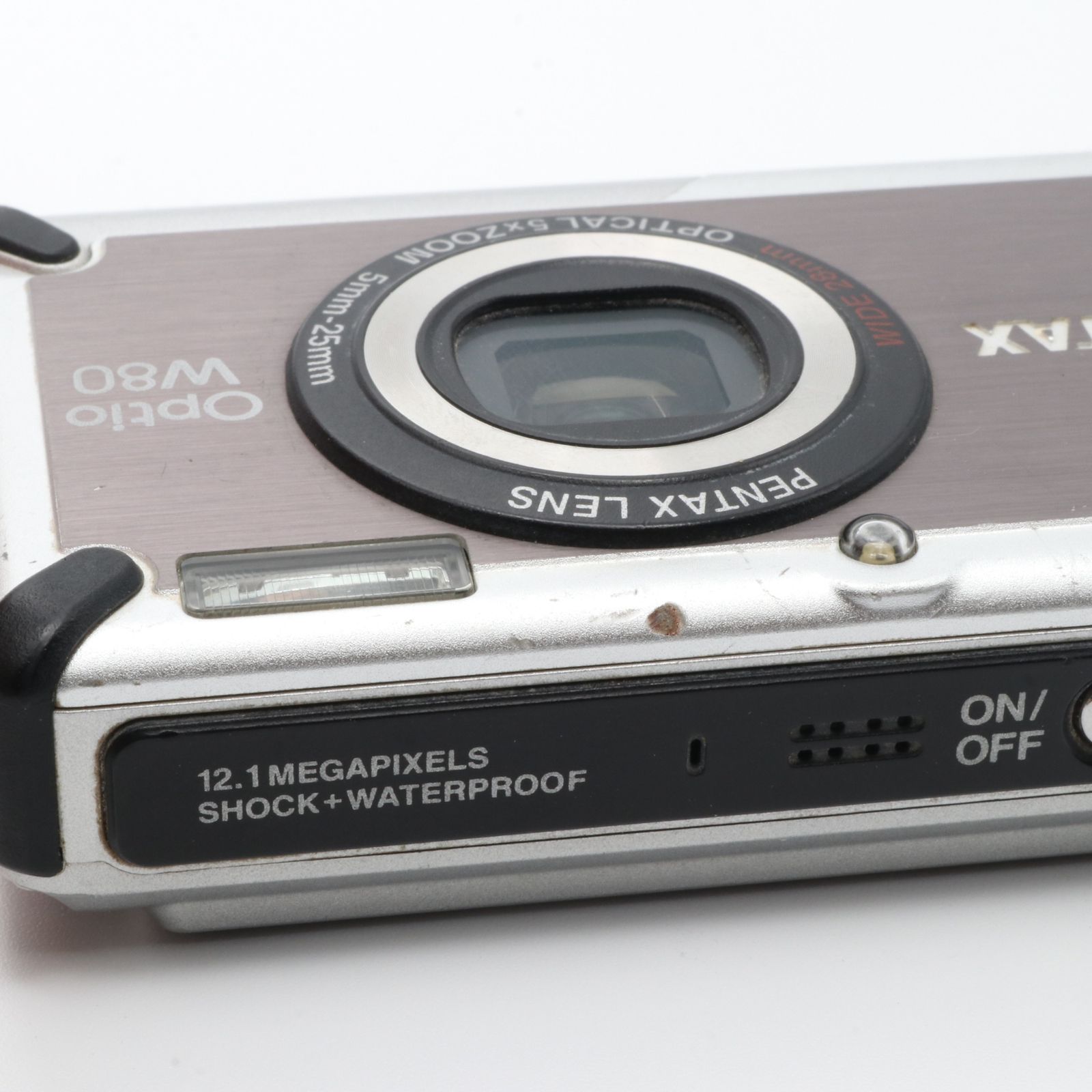 PENTAX OPTIO W80 ガンメタルグレー デジタルカメラ - メルカリ