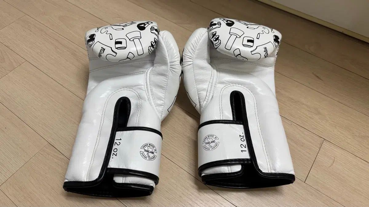 Fairtex ボクシンググローブ 12oz ホワイト Free Shipping! Fairtex