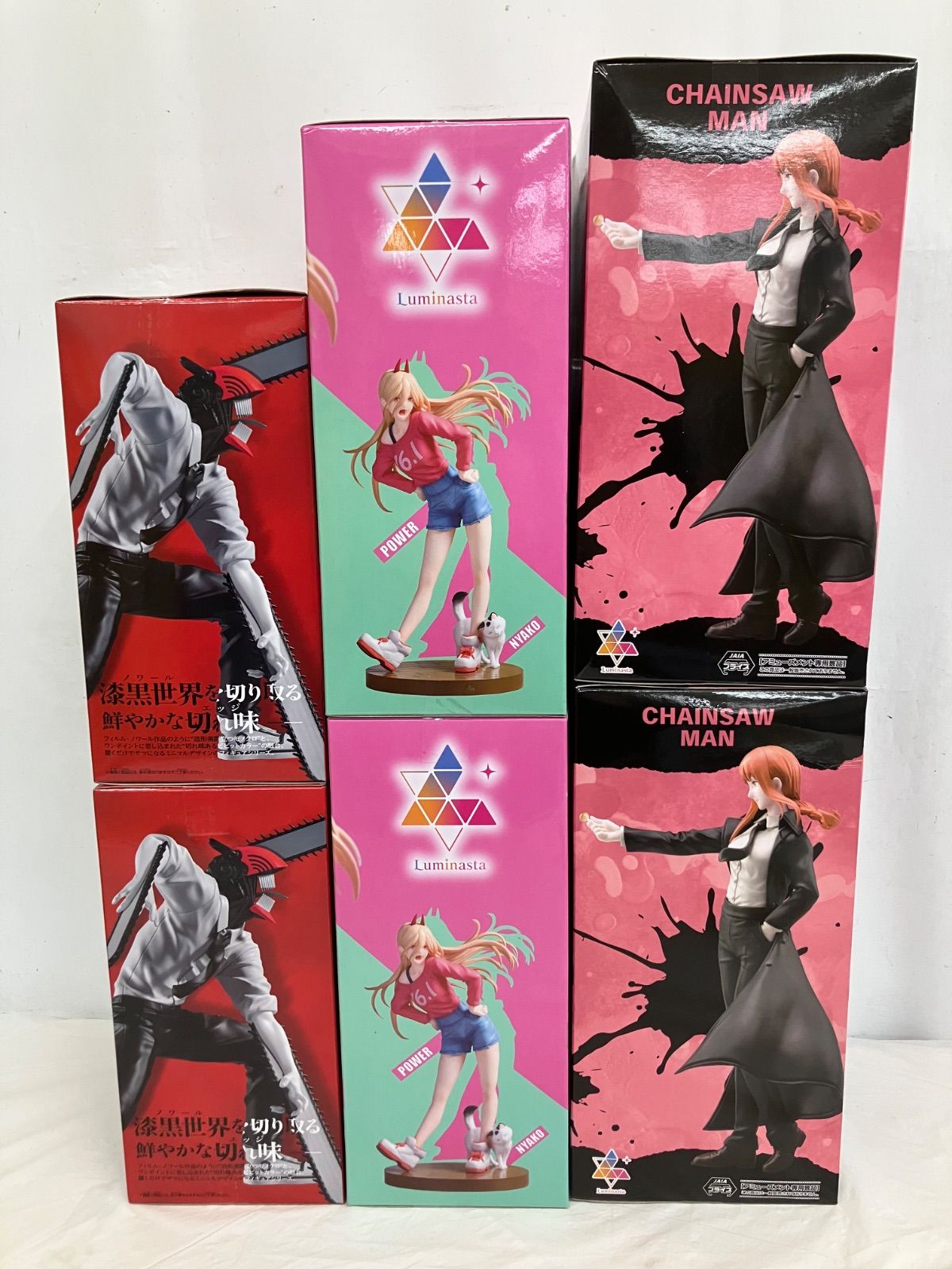 ★チェンソーマン　Luminasta　パワー　フィギュア 8体セット 未開封 チェンソーマン Luminasta パワー 他 フィギュア 3種6個セット