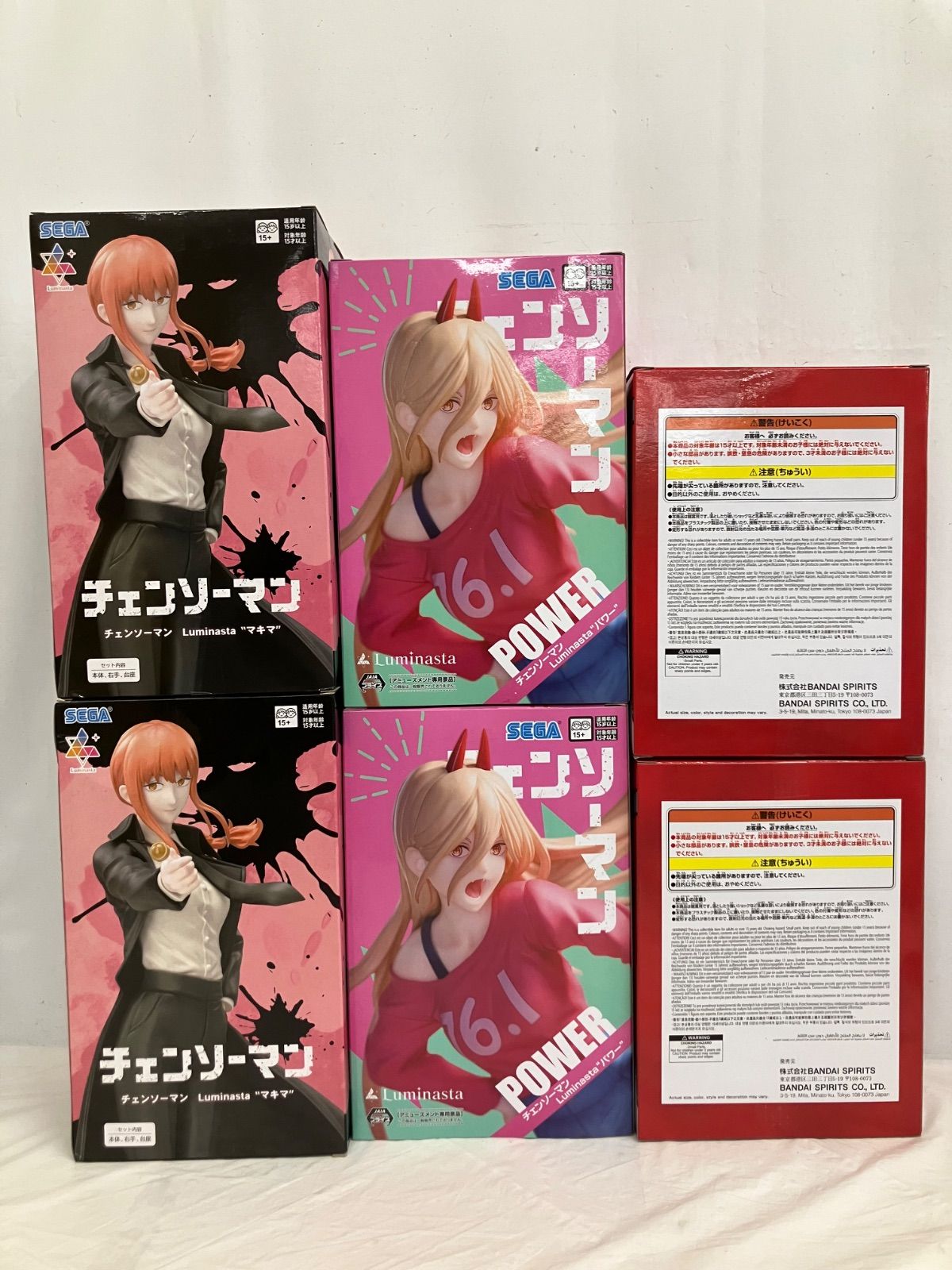 未開封 チェンソーマン Luminasta パワー 他 フィギュア 3種6個セット