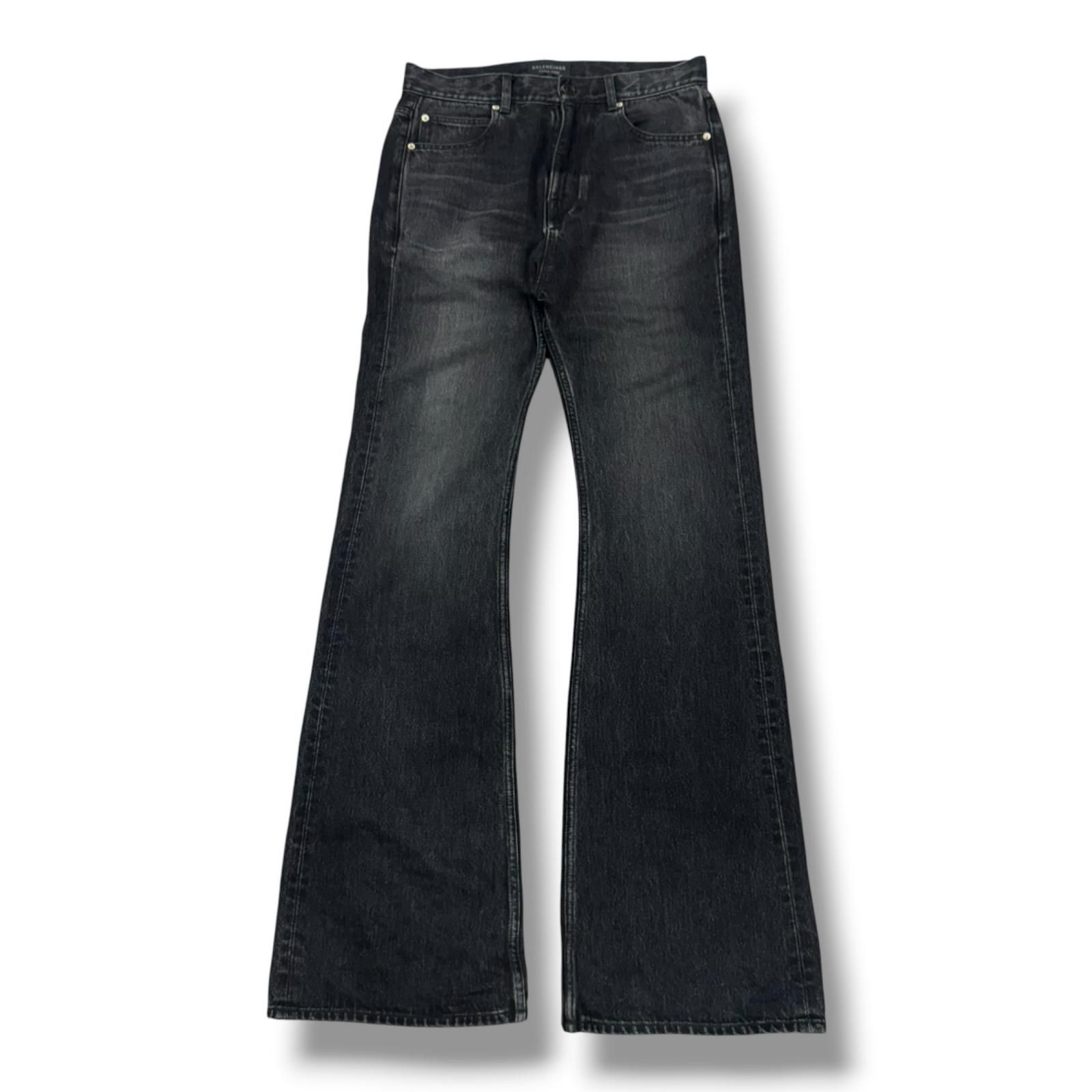 みっふぇーさん専用　BALENCIAGA GARDE-ROBE フレアデニム BALENCIAGA 24SS GARDE-ROBE BOOTCUT ダメージ フレアデニムパンツ
