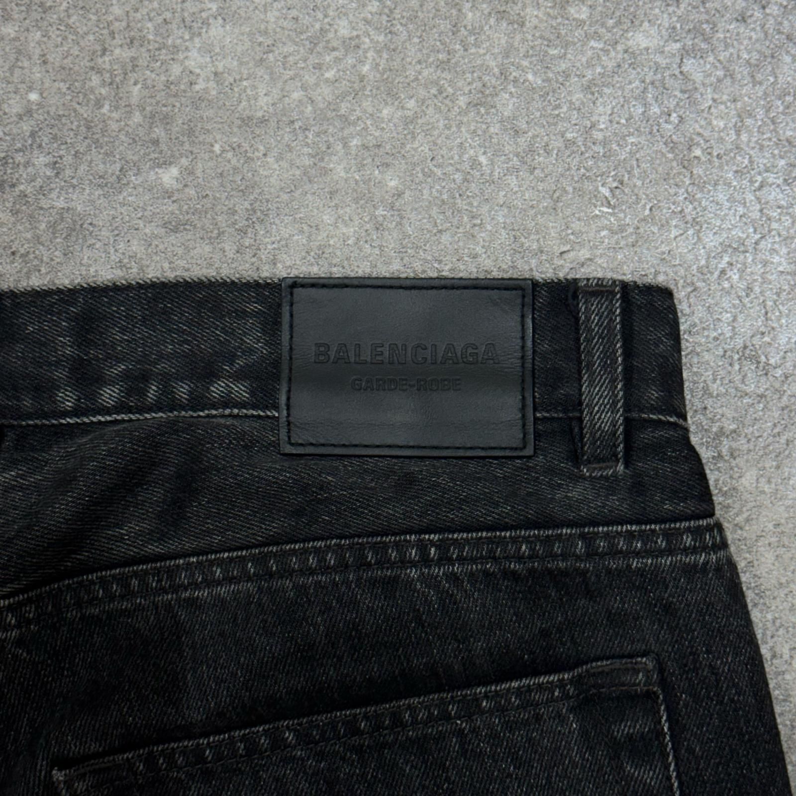 BALENCIAGA 24SS GARDE-ROBE BOOTCUT ダメージ フレアデニムパンツ