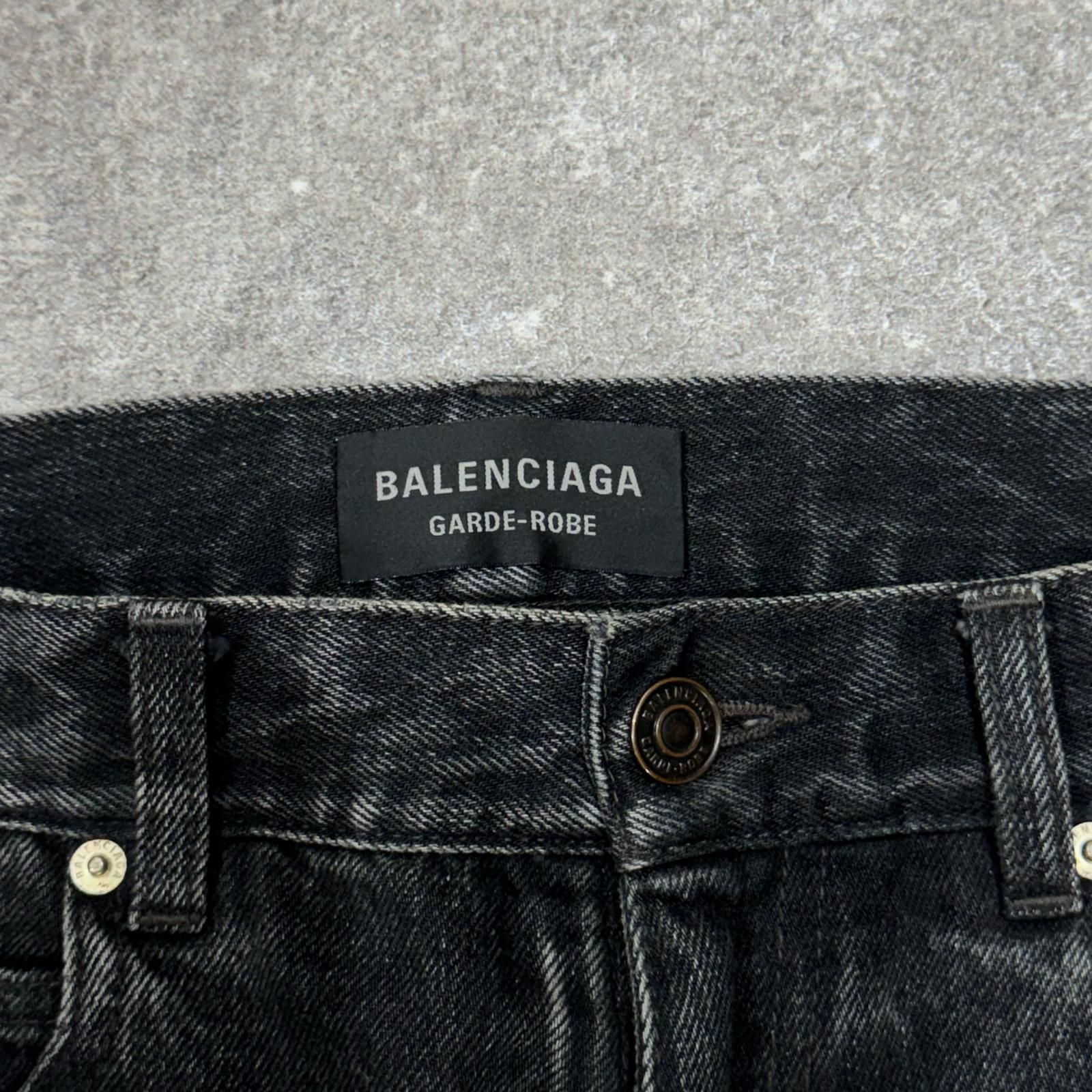 BALENCIAGA 24SS GARDE-ROBE BOOTCUT ダメージ フレアデニムパンツ