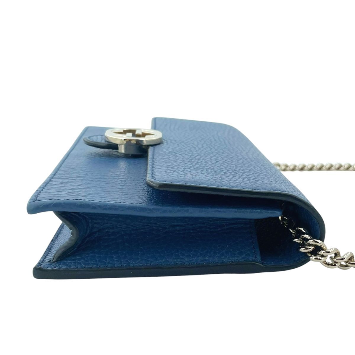 中古】 GUCCI グッチ インターロッキングG チェーンショルダーバッグ 