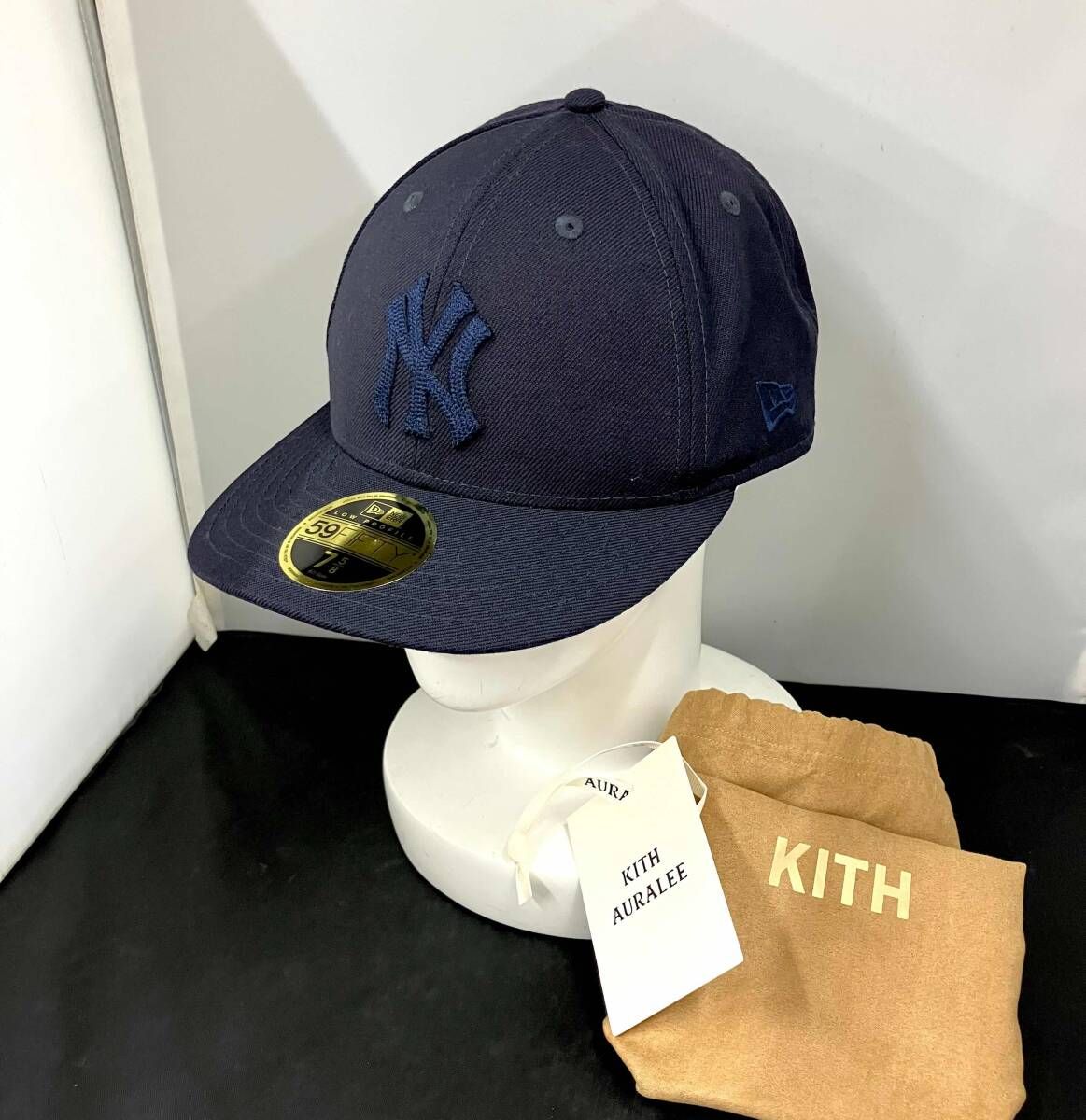 KITHX AURALEE×NEW ERA/キス×オーラリー×ニューエラ/キャップ/5 9FIFTY/LowProfile/ネイビー
