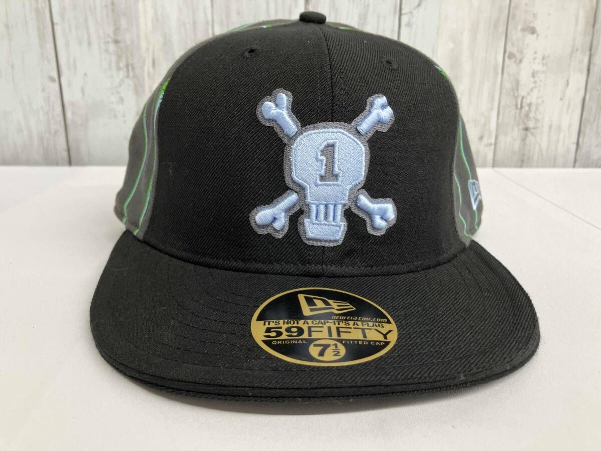Stussy × NEW ERA キャップ ステューシー ニューエラ 25周年 スカル クロスボーン 刺繍 ブラック