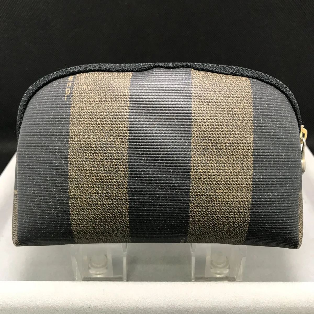 Fendi フェンディ ポーチ ぺカン PVC×レザー 2080 - メルカリ