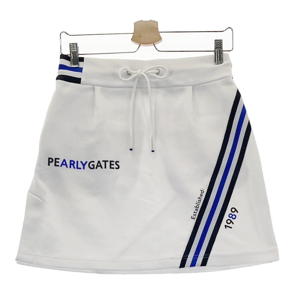 サイズ：1 PEARLY GATES パーリーゲイツ 2024年モデル スウェットスカート PRO ホワイト系 [240101689028] ゴルフウェア レディース ストスト