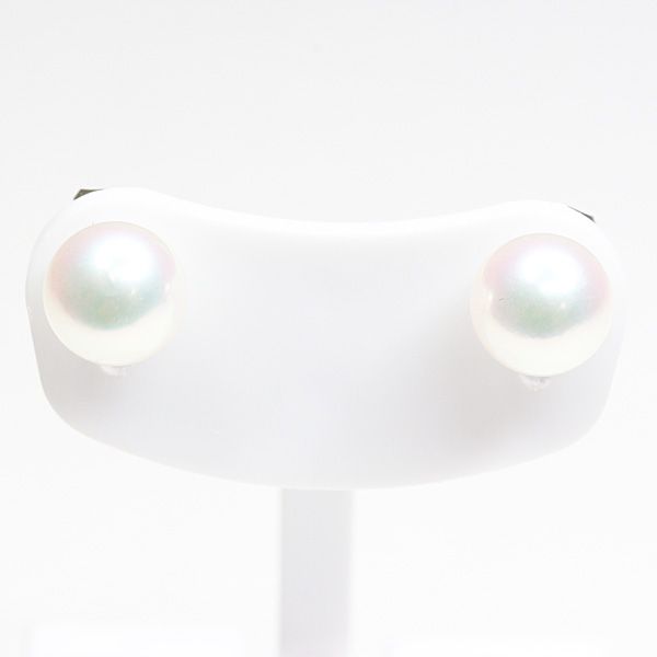 MIKIMOTO ミキモト パール ピアス K18WG アコヤ真珠(7.0mm) ホワイト 