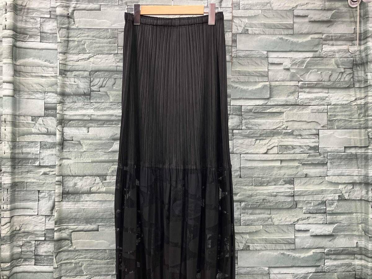 PLEATS PLEASE/ノースリーブワンピース/チューブトップワンピ/BLK