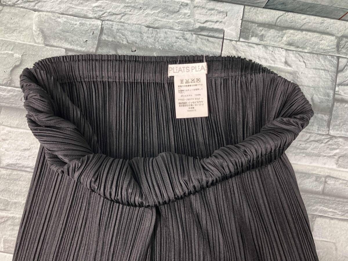PLEATS PLEASE/ノースリーブワンピース/チューブトップワンピ/BLK
