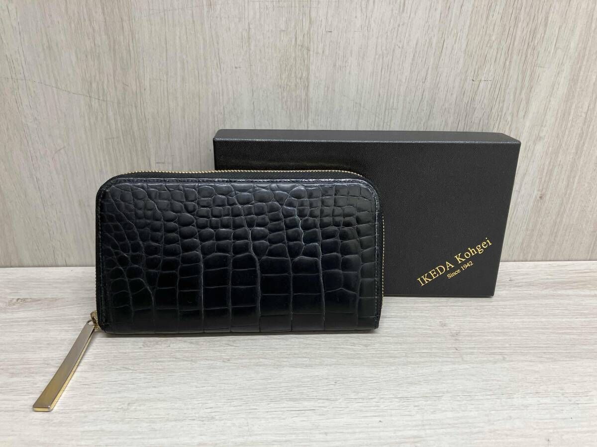 IKEDA Kohgeiクロコダイルブラックレザー長財布 IKEDA Kohgei 池田工芸 クロコダイル ブラック 長財布 - メルカリ