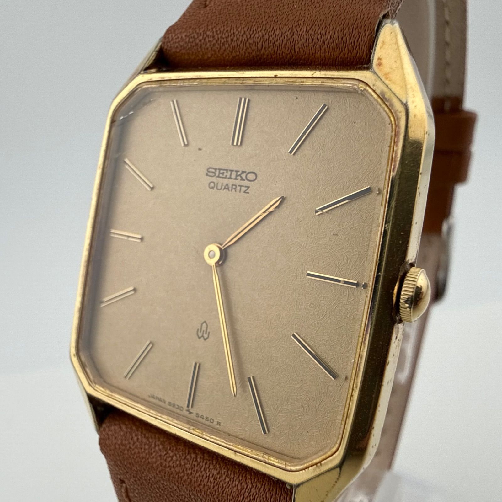 SEIKO 5930-5460 セイコー スクエア メンズ 腕時計 クォーツ 稼働品 