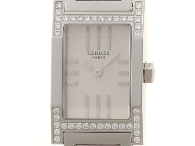 HERMES エルメス タンデム ダイヤベゼル TA1.230 腕時計 ステンレス 