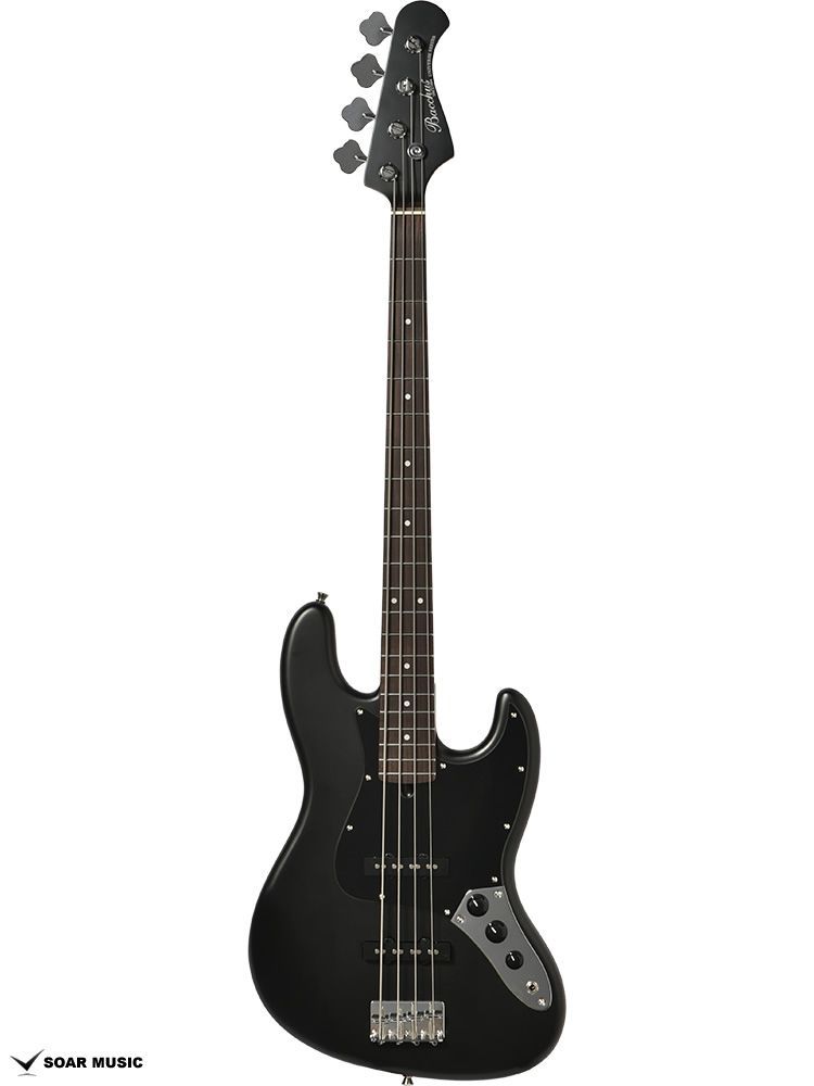 Bacchus BJB-1-RSM/R GM GM-BLK-MH (Glossy Matte-Black-Matching Headstock) ユニバースシリーズ ジャズベースタイプ ローステッドメイプルネック バッカス エレキベース