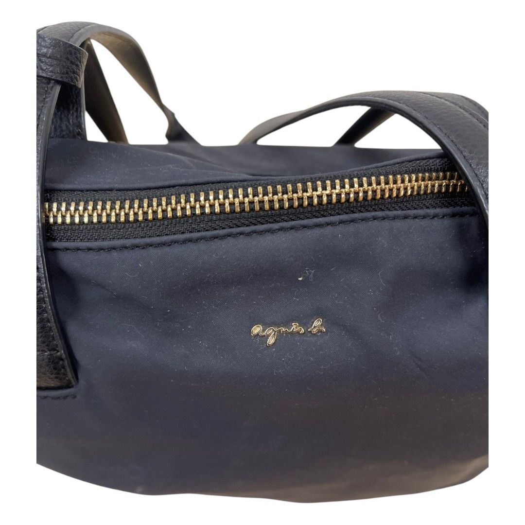 アニエスベー agnes b. ナイロントートバッグ ネイビー 美品 ポーチ