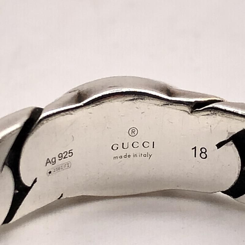 中古】GUCCI インターロッキングG チェーンリング ＃18 グッチ[17