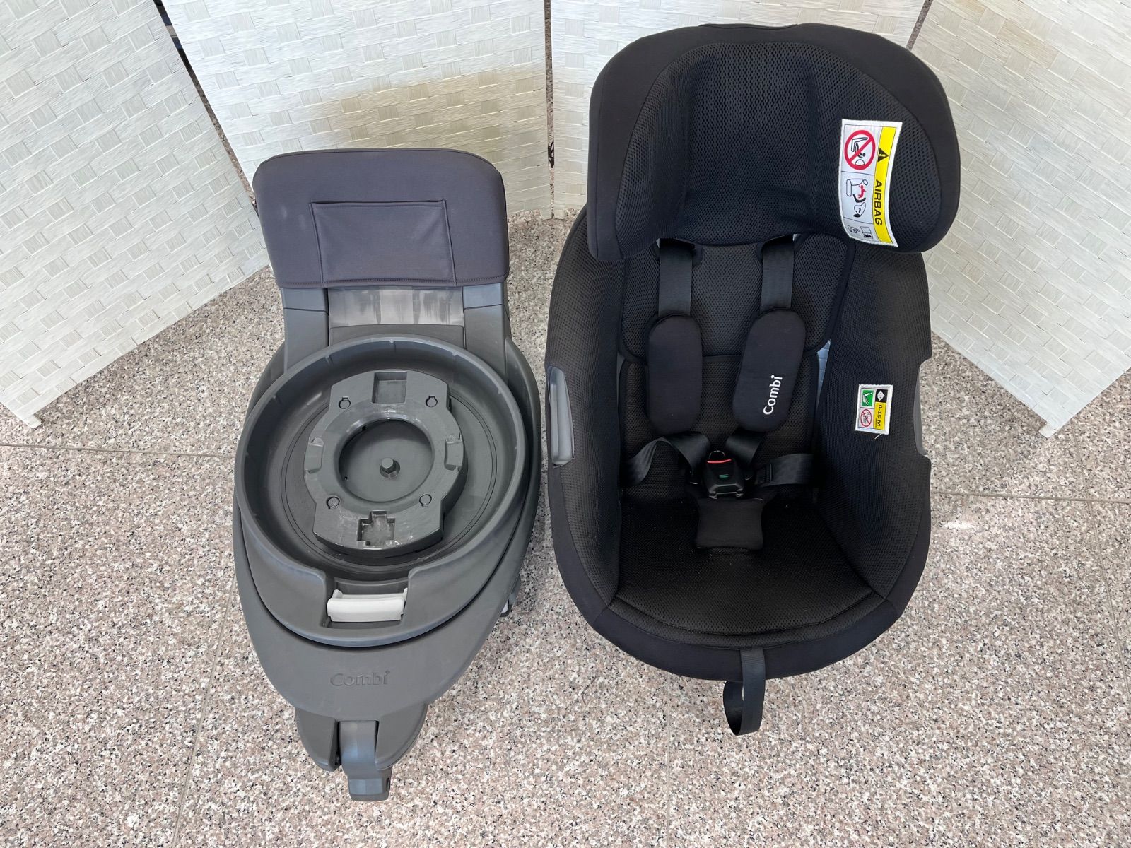 ☆美品 Combi コンビ THE S CG-TRL チャイルドシート 回転式 エッグ 