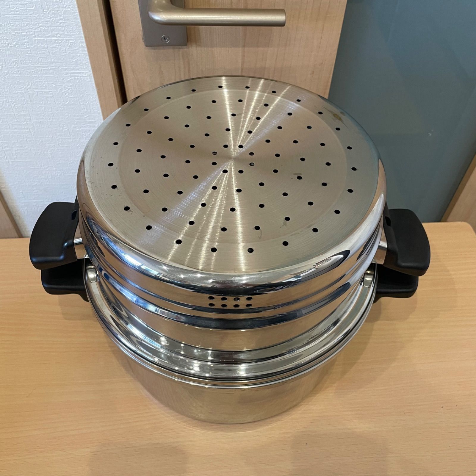 Amway アムウェイ 鍋セット　6L 蒸し器　カップ　フライパン　ガス　IH Amway アムウェイクイーン 6Lシチューパン 蓋 カップ 蒸し器 - メルカリ