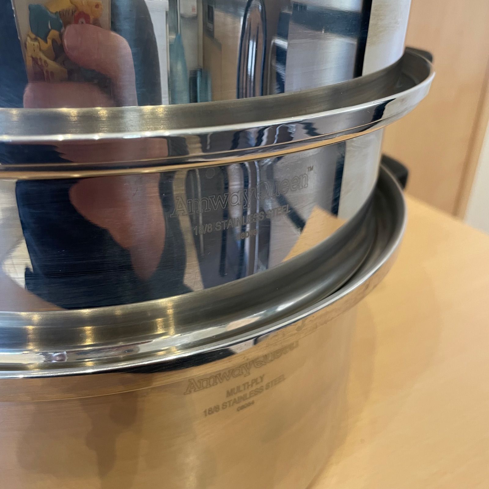 Amway Queen アムウェイ クイーン 6Lシチューパンセット 両手鍋 蒸し器