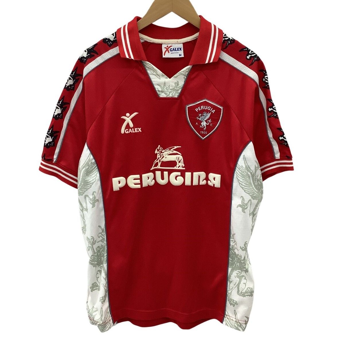 GALEX サッカーイタリア・セリエA「ペルージャ」1999-2000シーズンホームユニフォーム 中田英寿 SIZE M