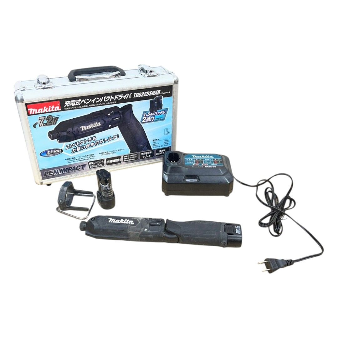 マキタ(makita) コードレスペンインパクトドライバー TD022DSHXB バッテリー２個付き
