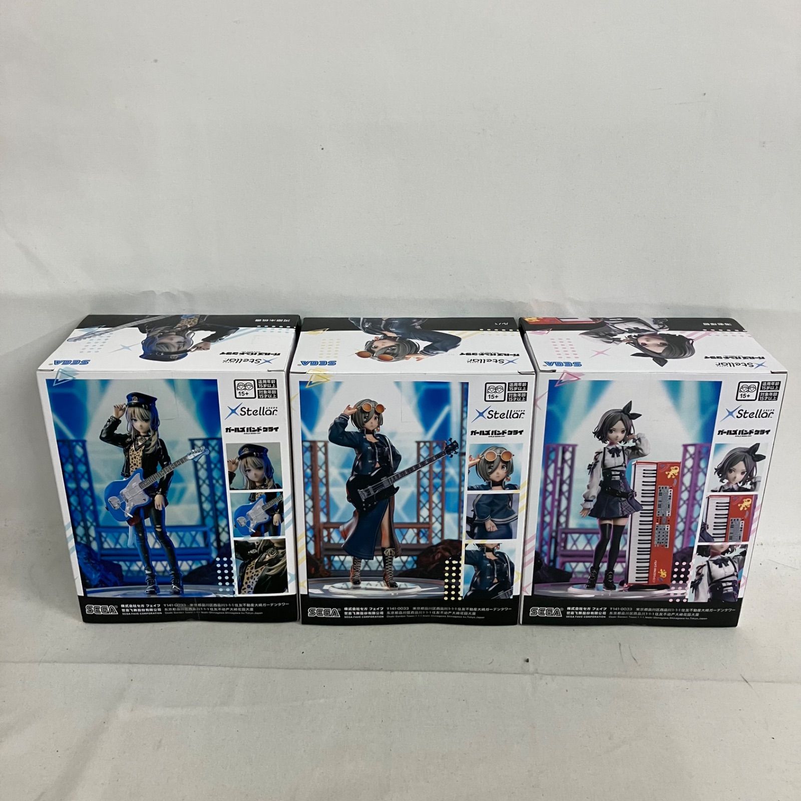 ハルカミライバンドフィギュアセット 未開封 未開封 ガールズバンドクライ ルパ 河原木桃香 海老塚智 フィギュア