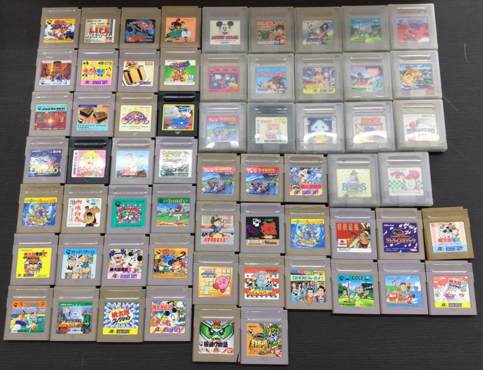 【中古・現状品】ゲームボーイソフト　６２点　ケース有と無しのもの　ダブリあり　まとめ売り　K-664