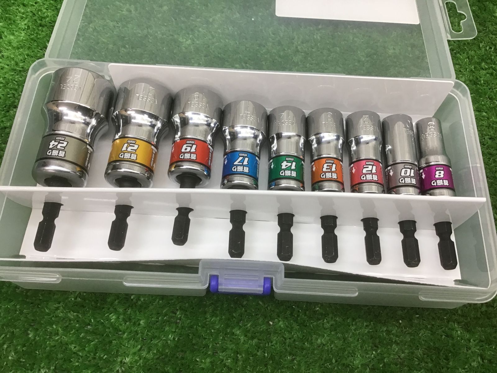 【特価商品】ベッセル(VESSEL) 剛鍛首振りショートソケット9本組 WSA2 ベッセル(VESSEL) 剛鍛首振りショートソケット9本組 WSA209PS