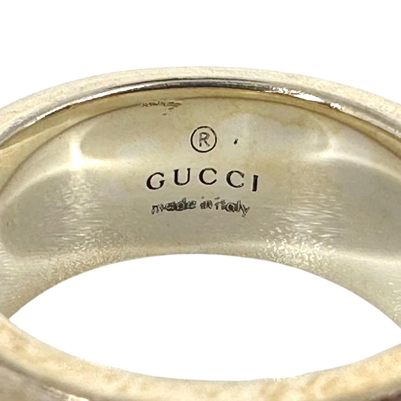 GUCCI】 グッチ SV925 ゴーストリング 指輪 #14 9.6g 925刻印